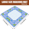 Foldable Mahjong Mat — Blue Violet Floral