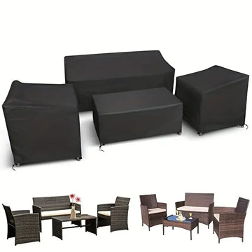 4pcs/Set Patio Furniture Covers, Heavy Duty Waterproof Outdoor