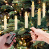 10-Piece Flameless LED Taper Candles with Remote and Timer