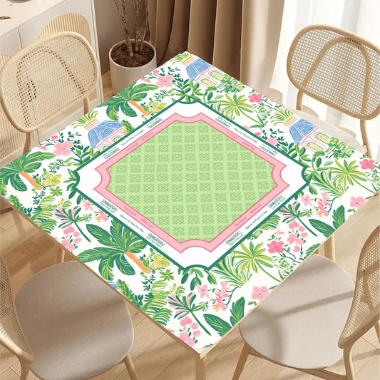 Foldable Mahjong Mat — Green Palm