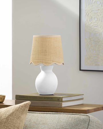 Faded Driftwood Ceramic Accent Table Lamp