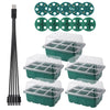 Seed Starter Tray Box With LED Grow Light Nursery Pot Seedling
