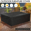 Outdoor furniture dust cover, 210D Oxford cloth, black silver sofa