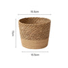 Natural Woven Flower Basket Straw Wicker Planter Storage Baskets Large