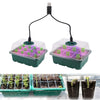 Seed Starter Tray Box With LED Grow Light Nursery Pot Seedling