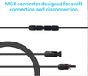 Renogy MC4 Solar Extension Cable 12AWG Waterproof Solar Panel Connector Wire