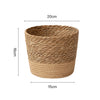 Natural Woven Flower Basket Straw Wicker Planter Storage Baskets Large