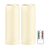 Waterproof Flameless LED Pillar Candles Set