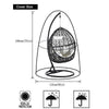 Hanging Chair Cover with Zipper Anti UV Sun Protector Outdoor Garden