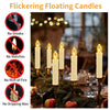 10-Piece Flameless LED Taper Candles with Remote and Timer