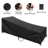 1/2 Pack Chaise Lounge Cover Waterproof Outdoor Garden Patio Chair