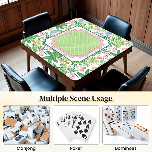 Foldable Mahjong Mat — Green Palm