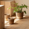 Natural Woven Flower Basket Straw Wicker Planter Storage Baskets Large