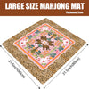 Foldable Mahjong Mat — Leopard Tropical