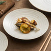 Handcrafted Stoneware Shallow Plate – Modern Pasta or Dinner Dish