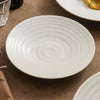 Handcrafted Stoneware Shallow Plate – Modern Pasta or Dinner Dish