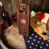 All-Leather Wine Tote, Full Grain, Holds One Bottle