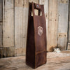 All-Leather Wine Tote, Full Grain, Holds One Bottle