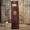 All-Leather Wine Tote, Full Grain, Holds One Bottle
