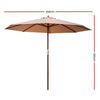 NNEDSZ 3M Outdoor Pole Umbrella Cantilever Stand Garden Umbrellas Patio Beige