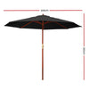 3M Cantilever Outdoor Umbrella with Crank Handle, Black