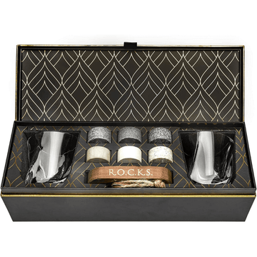 Whiskey Stone & Twist Glass Gift Set