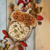 Tray Wood Snack Tray Wood Platter Snack for Everyday Kitchen Party Restaurant Serving Tray Snack Gift (Squirrel+Pine Cones)