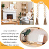2-Pc Wood Bead Garland with Jute Tassels, 40" (White)