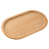 7.8”×4.6” Small Oval Wood Plate Wooden Serving Trays Natural Wood Serving Platters Bathroom Counter Tray Oval Charcuterie