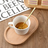 7.8”×4.6” Small Oval Wood Plate Wooden Serving Trays Natural Wood Serving Platters Bathroom Counter Tray Oval Charcuterie