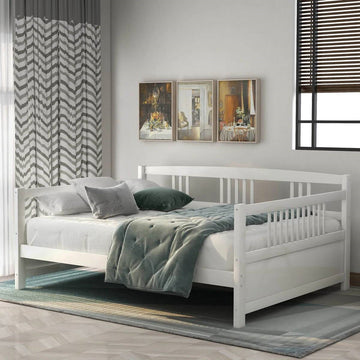 Full size Daybed in White Wood Finish-0
