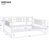 Full size Daybed in White Wood Finish-4