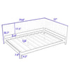 Full size Modern Daybed in White Wood Finish-4
