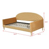 Twin size Mid-Century Modern Yellow Velvet Upholstered Daybed-3