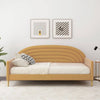 Twin size Mid-Century Modern Yellow Velvet Upholstered Daybed-1