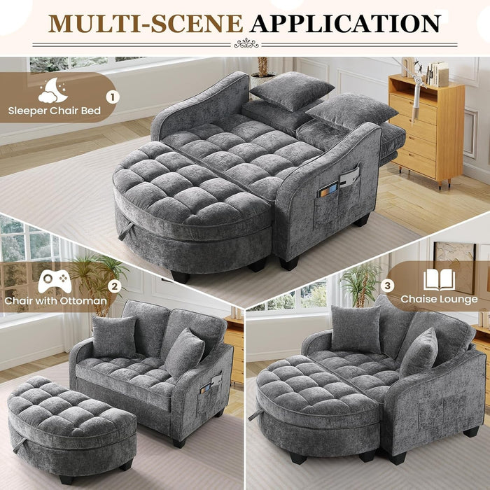 Storage built into the seating