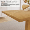 Contemporary Oak Rectangular Dining Table 46 Inches-4