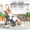 Outdoor Glider With Ottoman