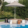 Hotel Swimming Pool Aluminum Long-handled Outdoor Umbrella Beach Courtyard Sunshade Villa Camping Outdoor Furniture