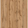 Extendable Oak Laminate Dining Table with Two Leaves