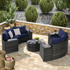 Half-Moon Sectional Set — 11 Piece