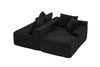 Modular Cloud Sectional Sofa with Chaise and Ottoman