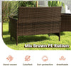 Elegant Rattan Patio Furniture Set with Cushions and Table