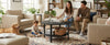 31.5" Round 2-Tier Coffee Table with Open Storage Shelf