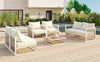 Modern Metal Patio Sectional — 7 Piece