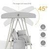 3-in-1 Patio Swing Bed with Adjustable Canopy