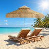 8.5 Ft Thatched Straw Tassel Patio Umbrella
