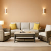 Oversize Outdoor Wicker Patio Sofa Set With Swivel Chairs