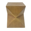 Prismatic Concrete Outdoor Side Table, 14.25"