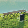 Six-Seat Folding Outdoor Bench with Carry Bag